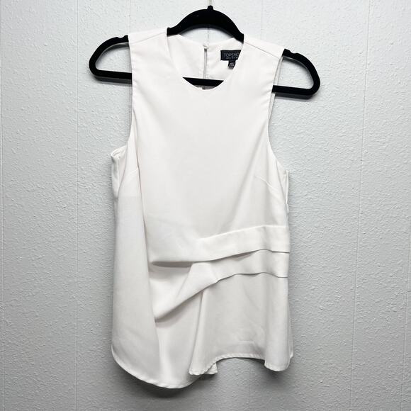 Topshop Tops - Topshop Office Workwear Party Feminine Sophisticated Elegant Womens Top Size 4